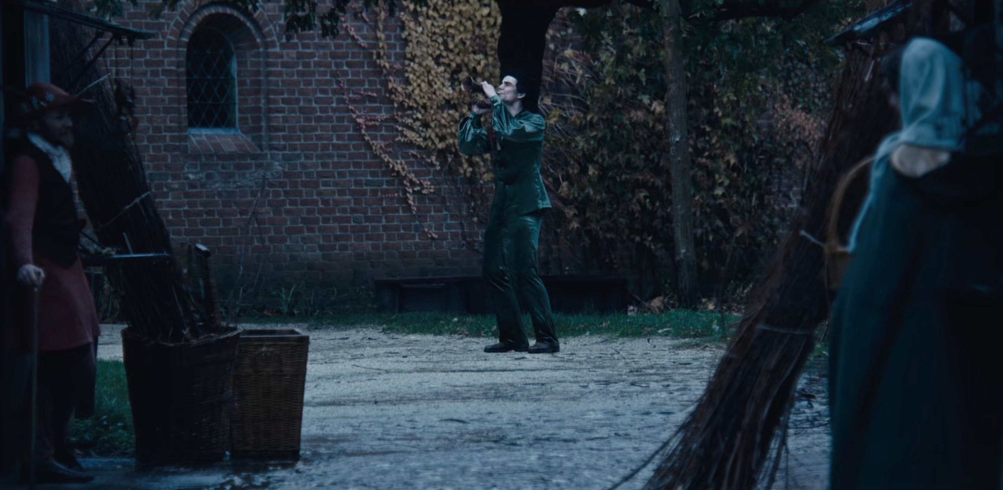 Holloways Taxidermy film still - Tristan valkenburg as a young squire bossed around by Mark Ryan